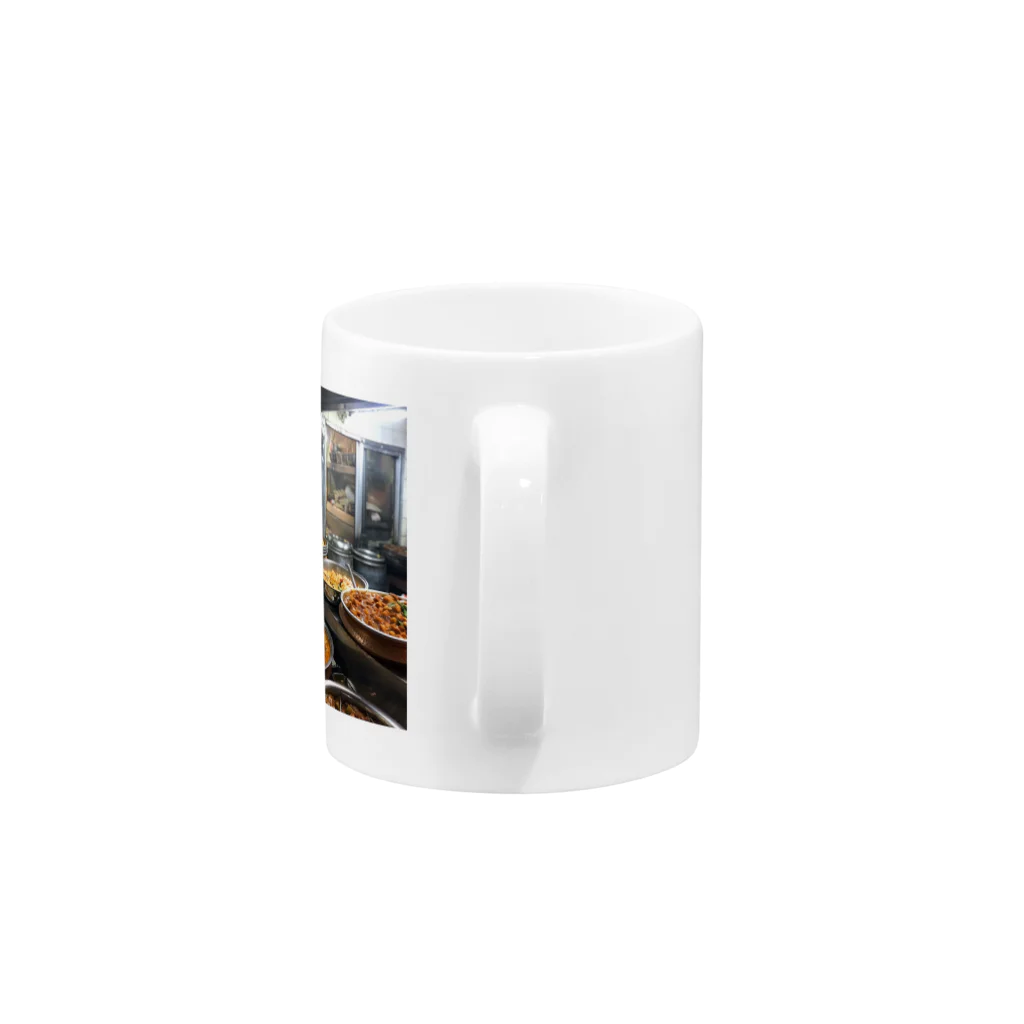 AQUAMETAVERSEのカレー屋店内の厨房風景　kouchan 1616 Mug :handle