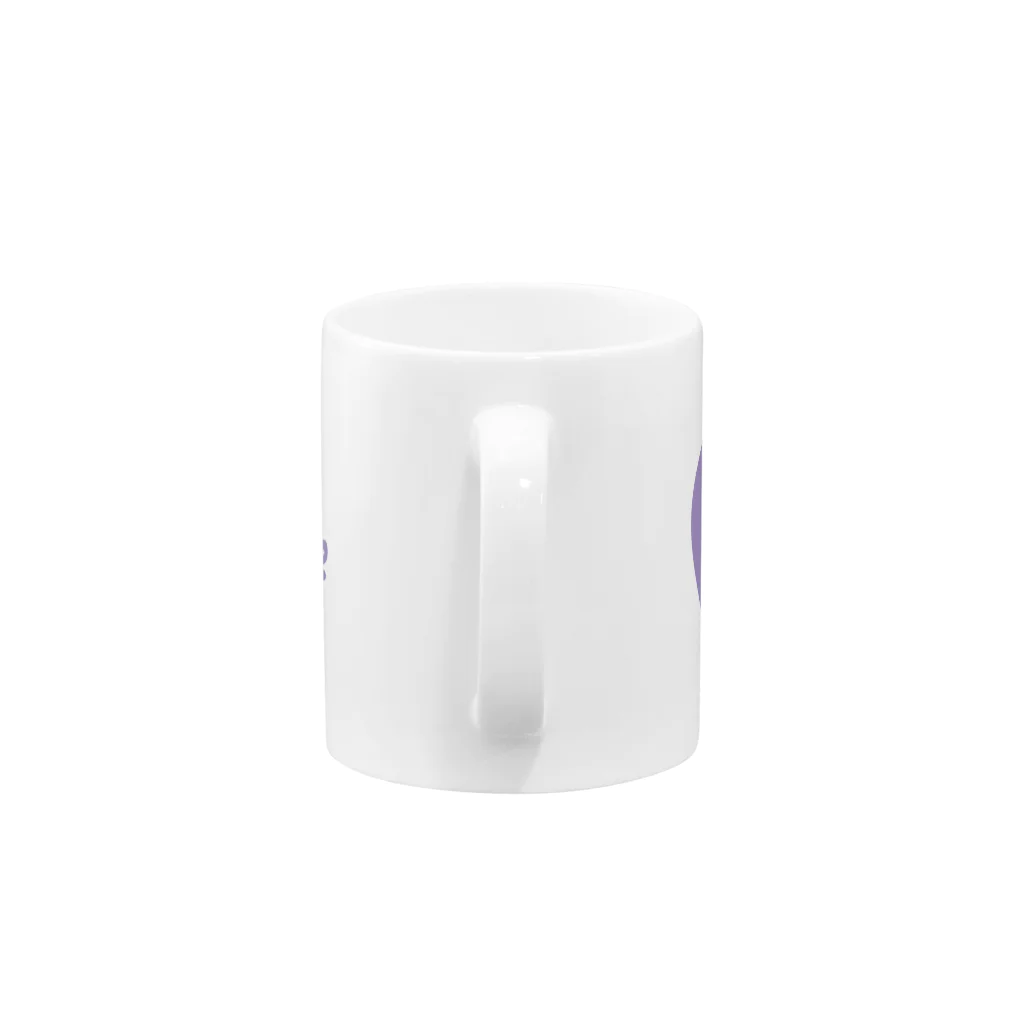 materialize.jpのマグカップ（Cold Purple×White） Mug :handle