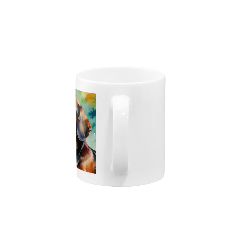 LGBTQ-のレインボーダックス Mug :handle