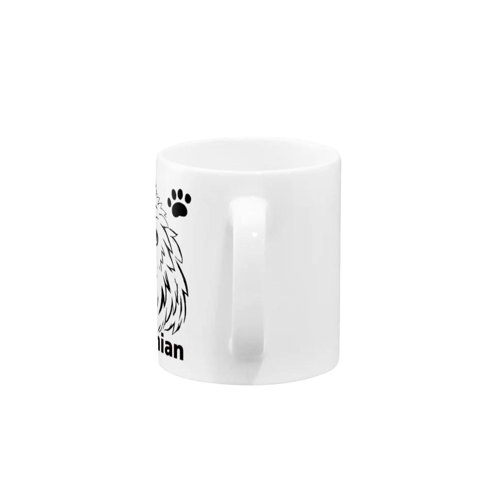 ジャックのポメラニアン Mug :handle