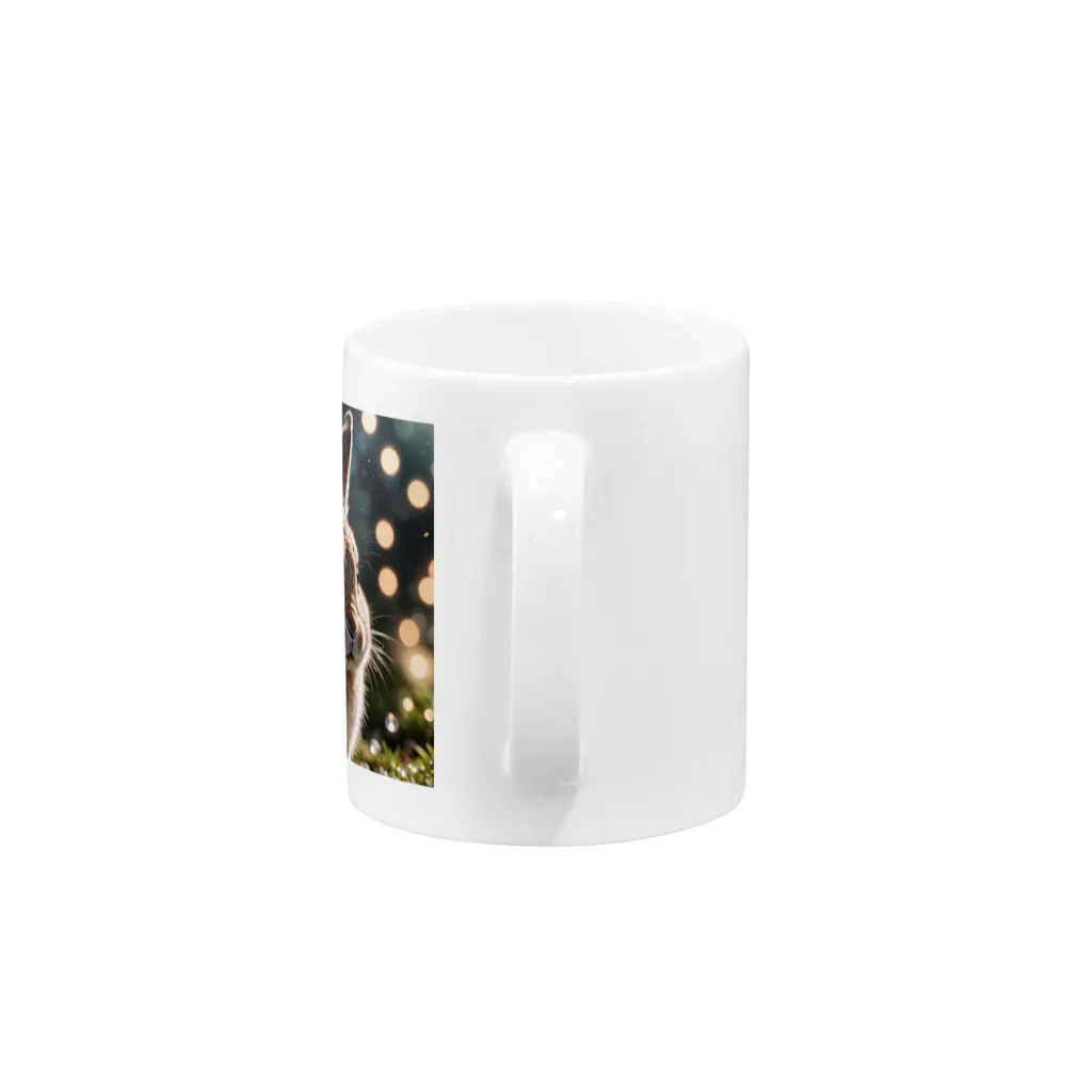 atto_usagiのクリスタルウィンクうさぎ Mug :handle