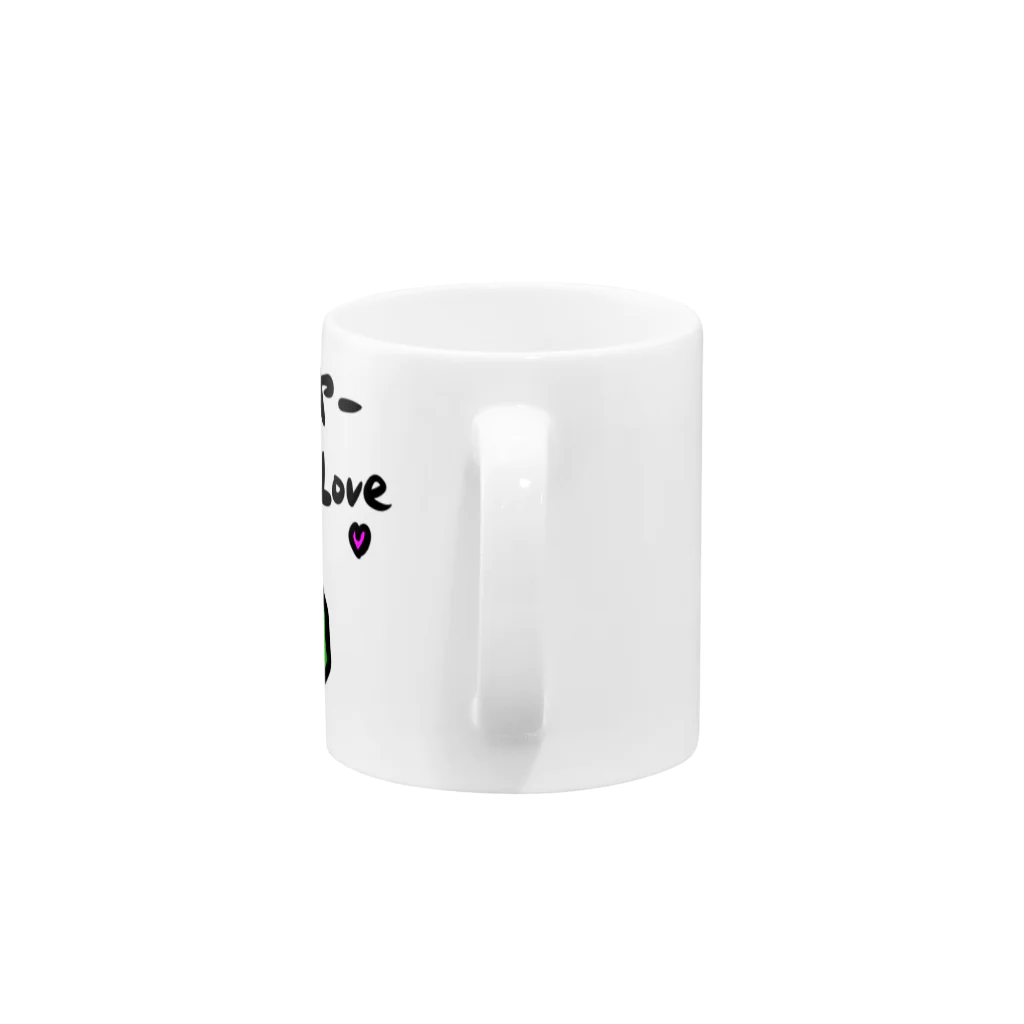 「うちなーショップ」byサニーのりおのゴーヤーLOVEグッズ Mug :handle