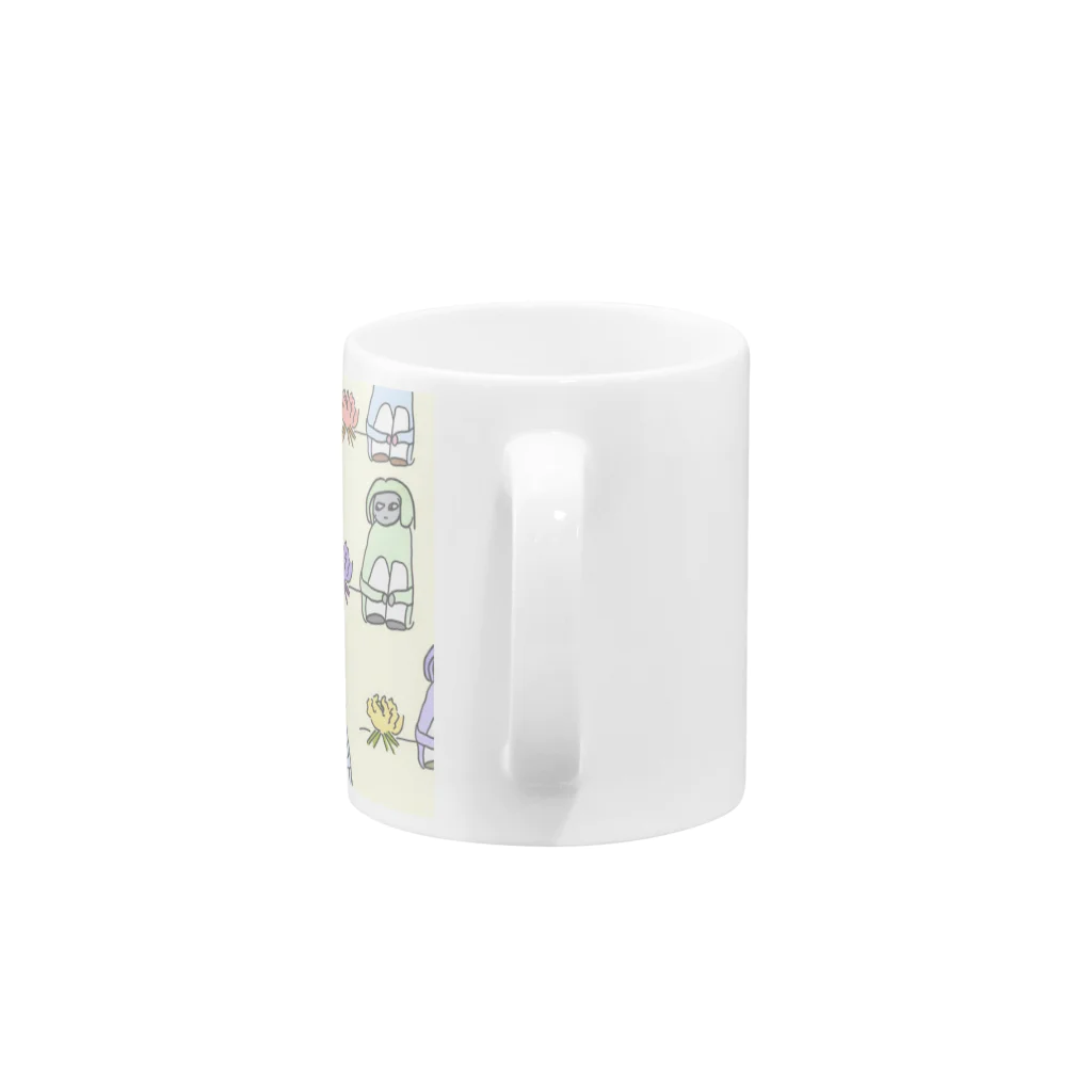 空影のタキビヲナガメルヒト Mug :handle