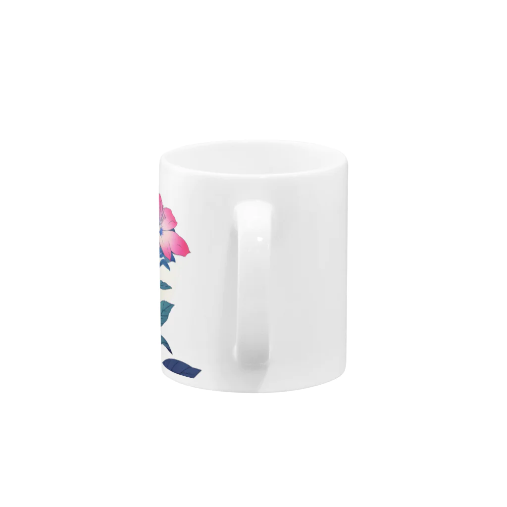 RetrowaveFlowerのRetrowaveFlower-ムルチコーレ- Mug :handle