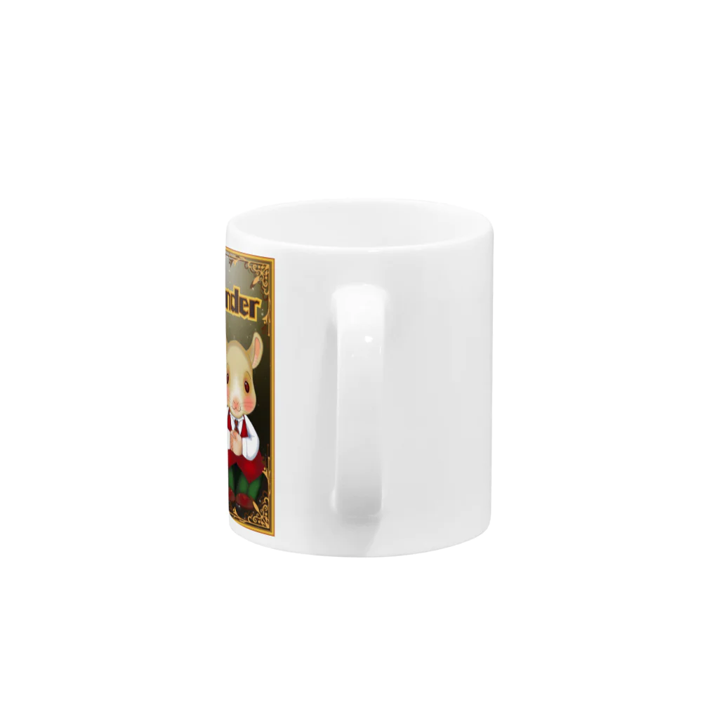 にーちゃんのパーテンダー修行のチンチラねずみの『にぃちゃん』🐭② Mug :handle