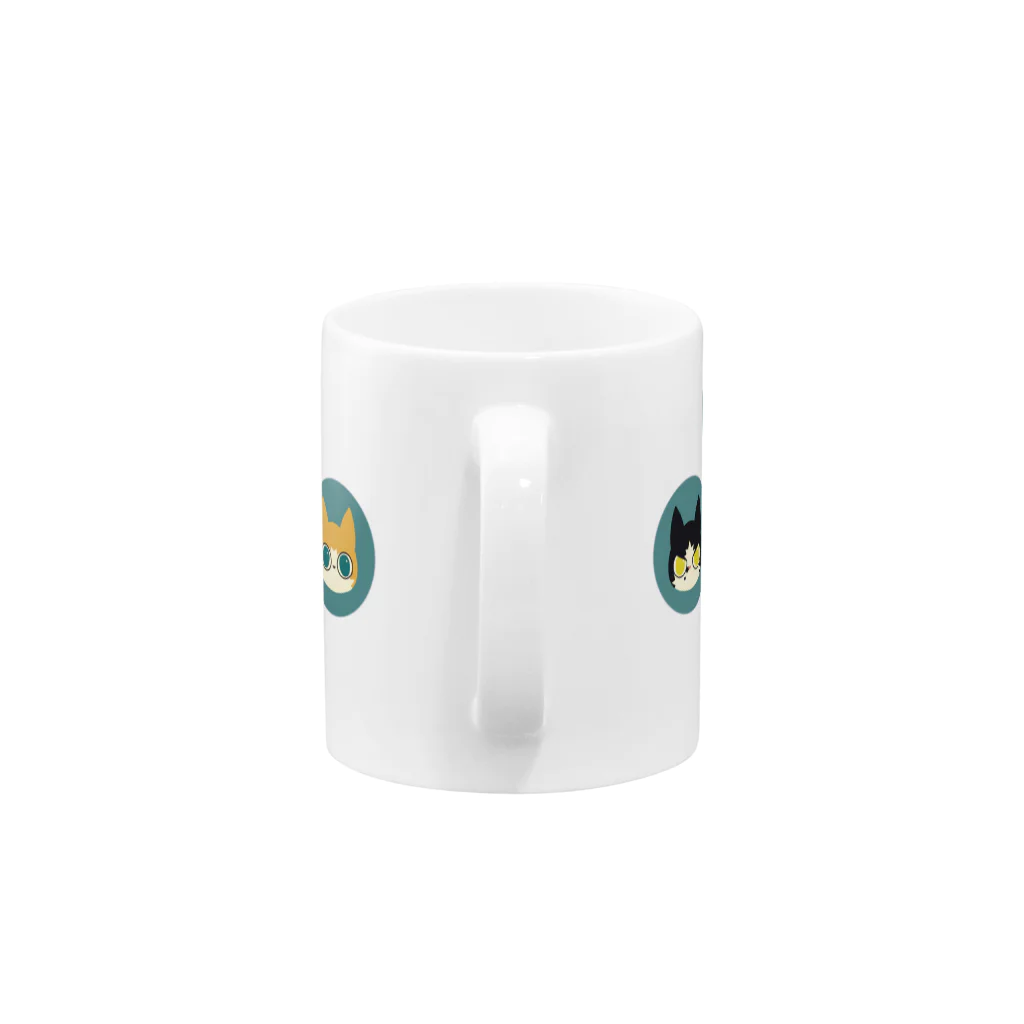 ROCOのねこたま Mug :handle