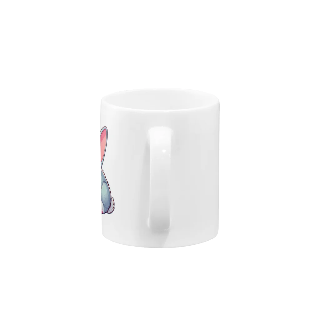 Mii_iiMの眠りうさ Mug :handle