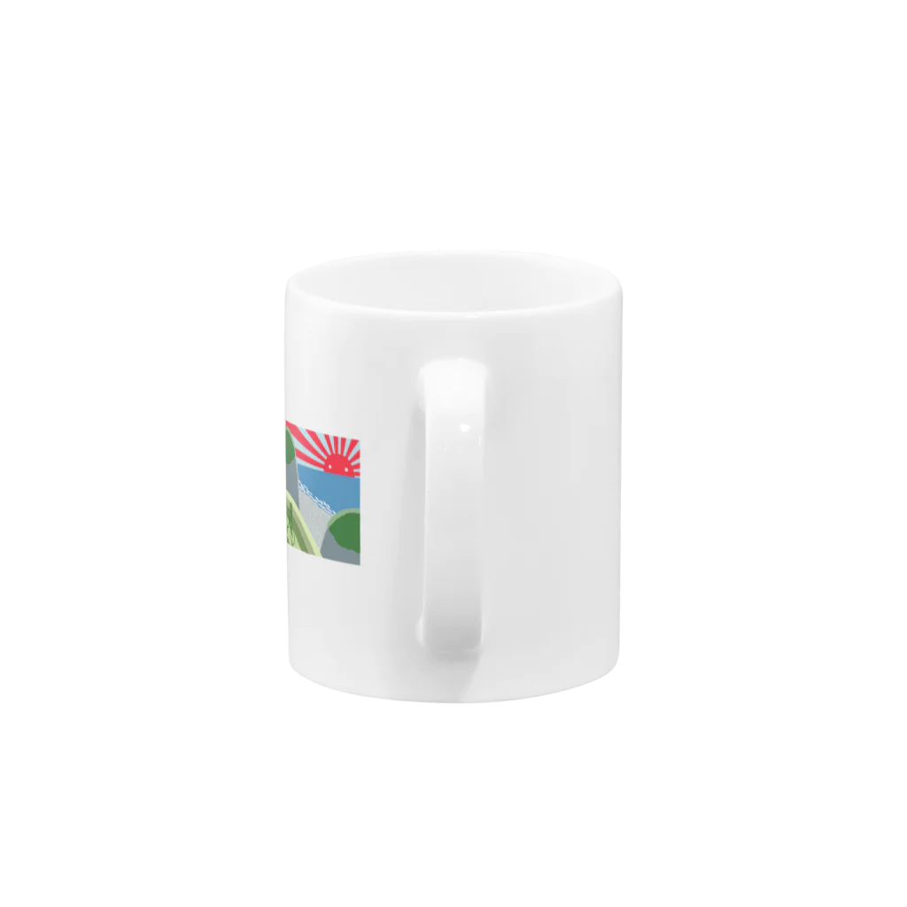 eugorameniwaの浜辺の朝日 Mug :handle