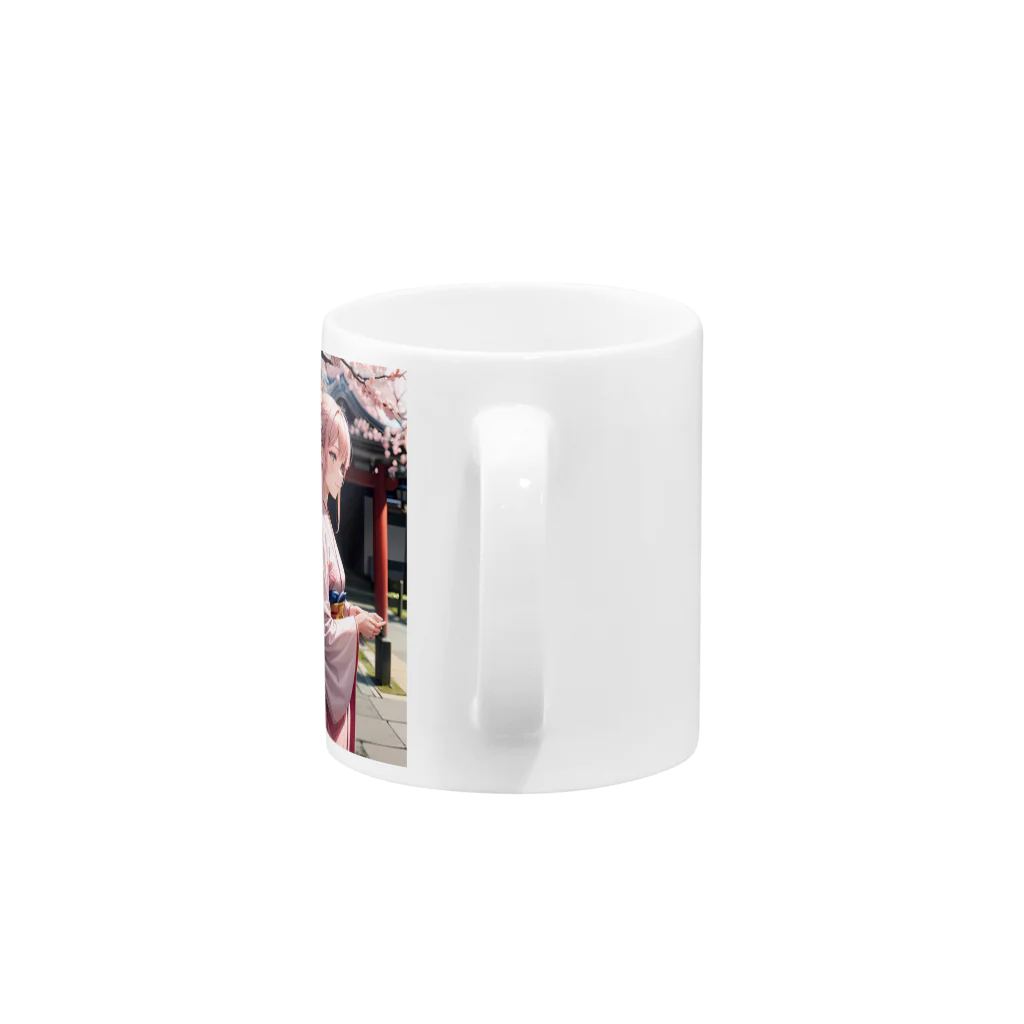 kimono_musume  AI artのscene4 Mug :handle