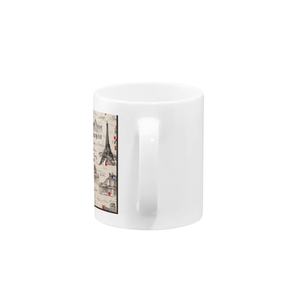 miomio305のフランスアンティーク Mug :handle