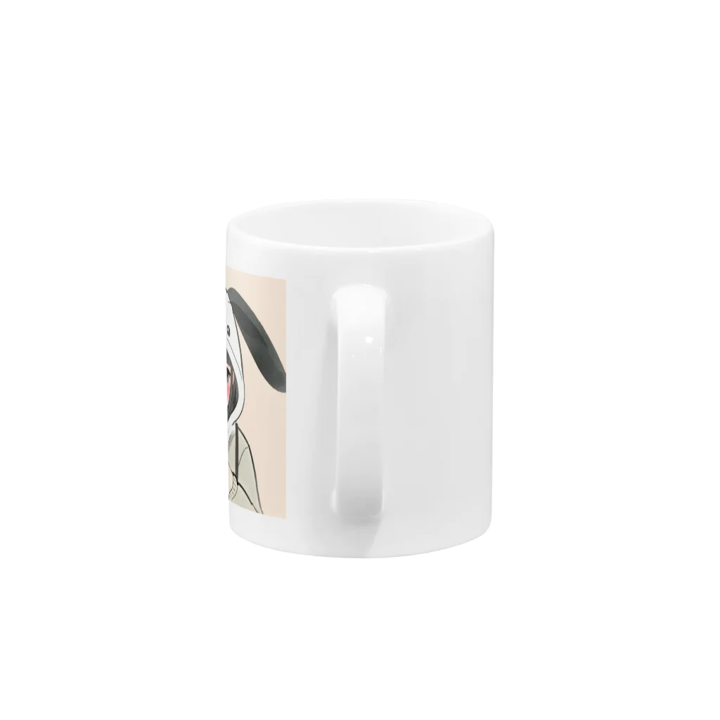 🍒maru🍒のうさぎの少女 Mug :handle
