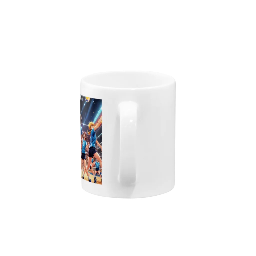 しんすけのバレーボール Mug :handle