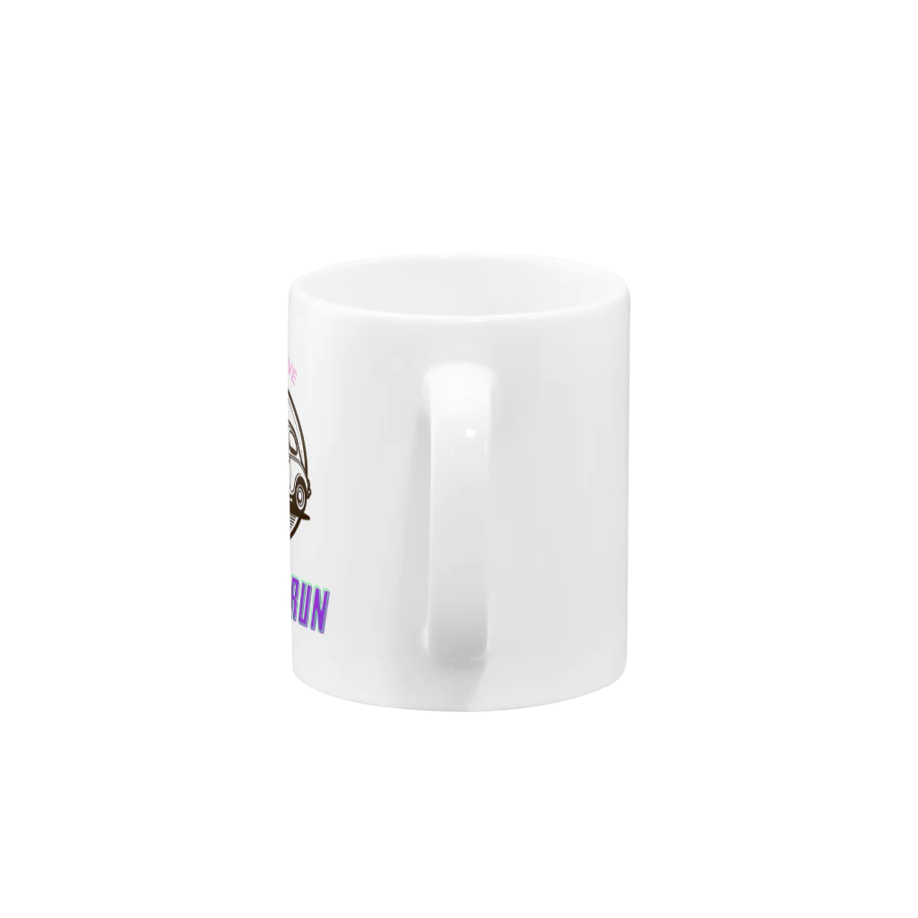 araakii@꧁THE DOGRUN꧂のTHE DOGRUN CAR Mug :handle