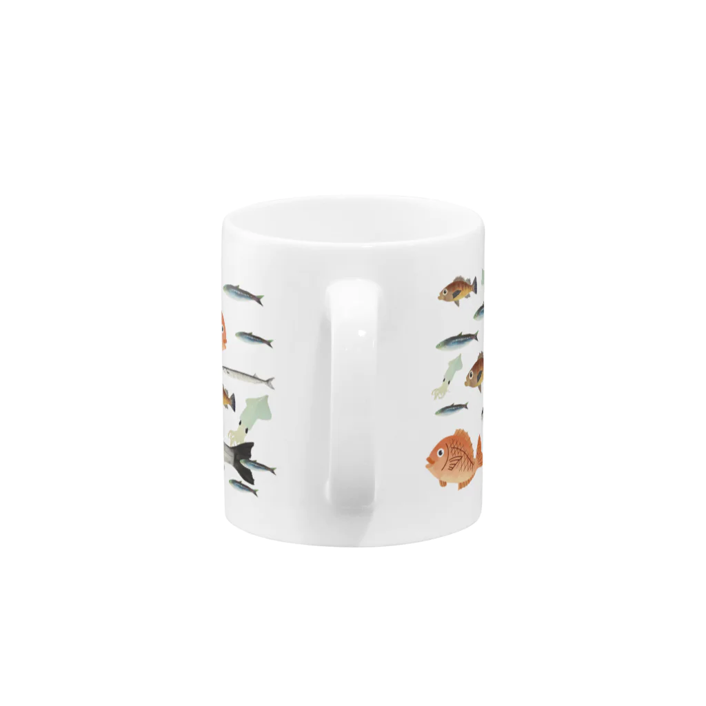 わたまGD（藤原麻由）のお魚まみれ Mug :handle