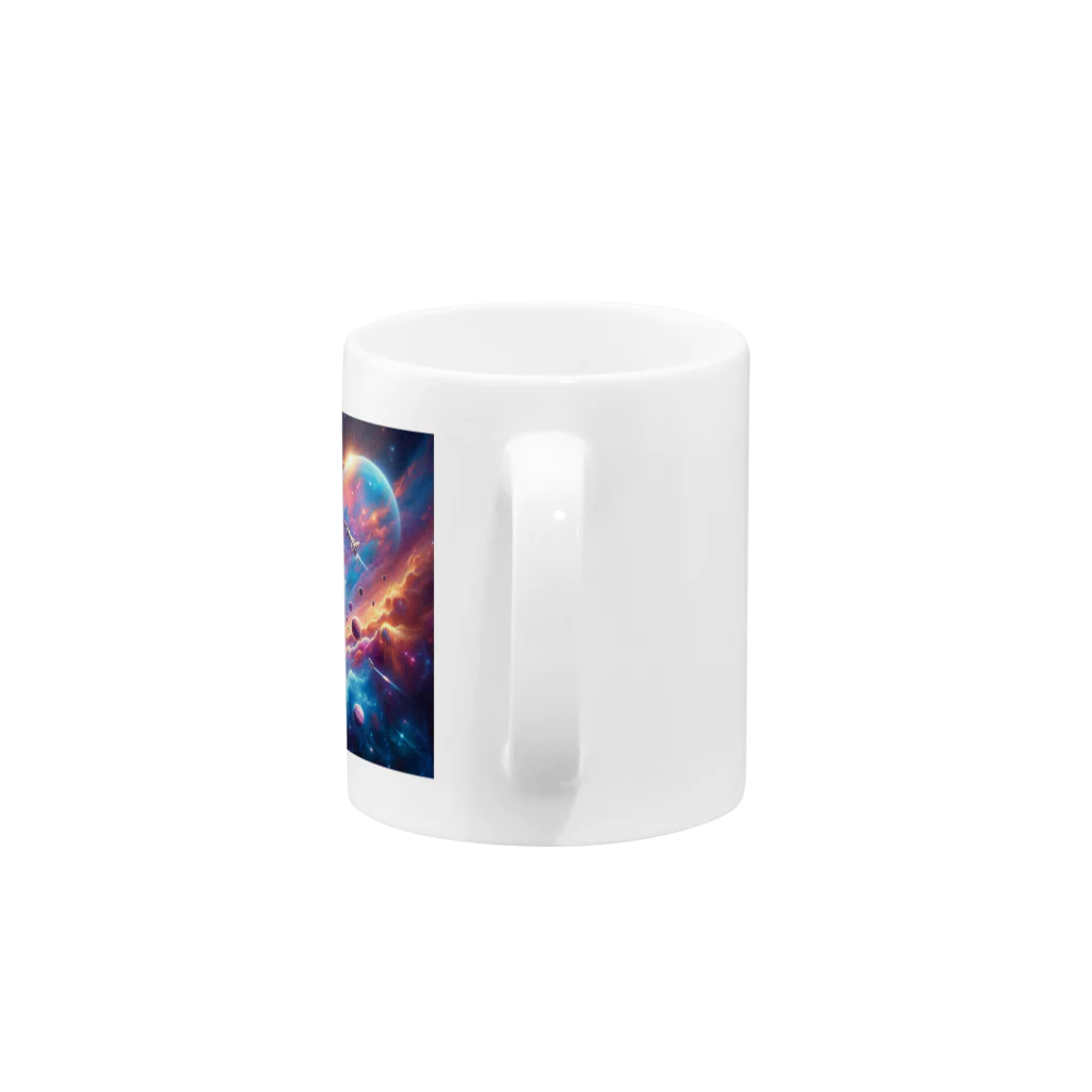 space catの宇宙猫飛行士 Mug :handle