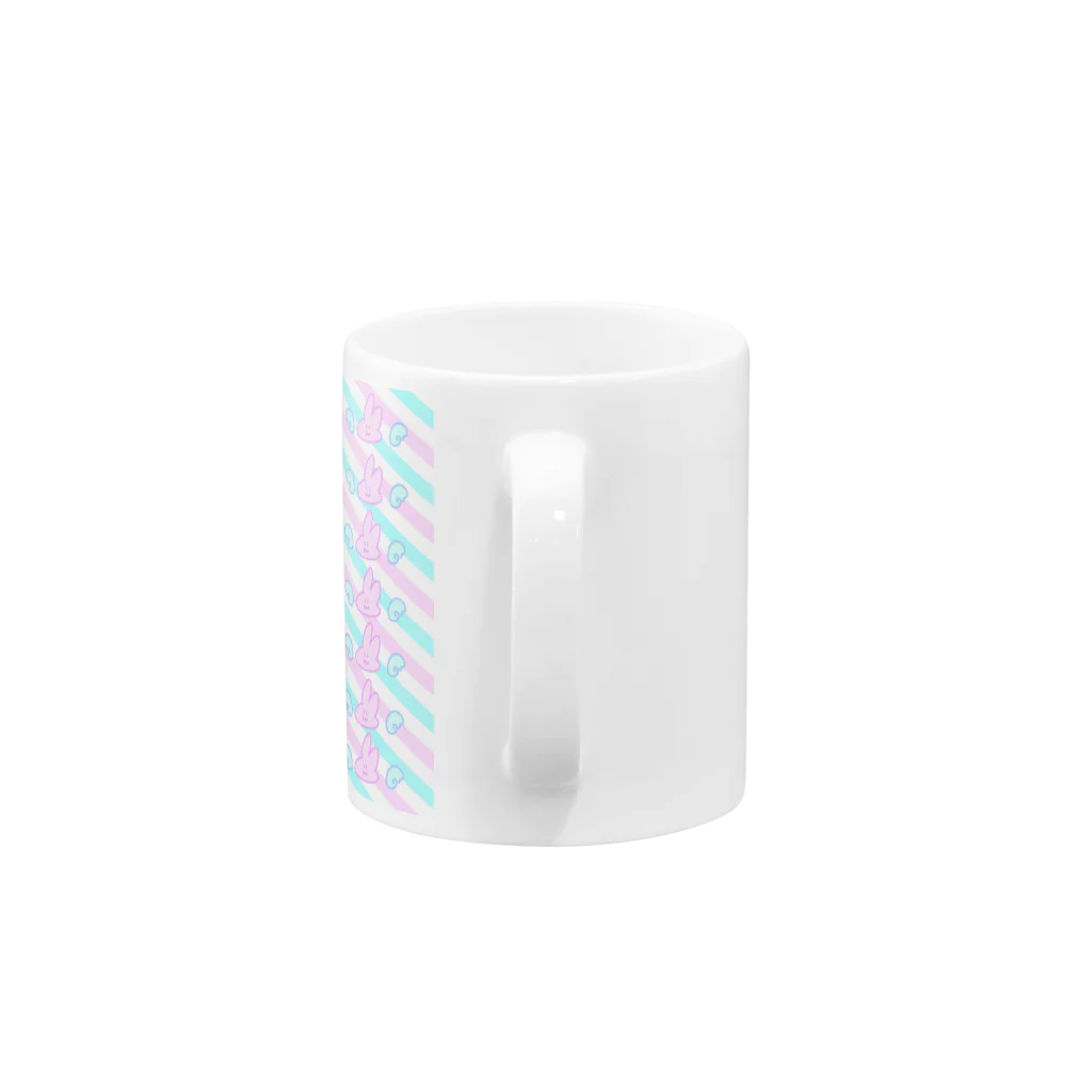 ちゃのすけのゆめかわうさぎたいちょう Mug :handle