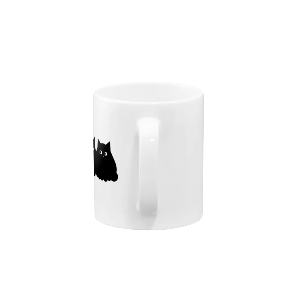 SUGAR CAT WORKS SHOPのくろねこぞろぞろ Mug :handle