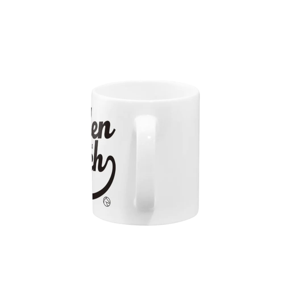 競馬おしゃれグッズ製作所のステレンボッシュ（タイポグラフィBLACK） Mug :handle