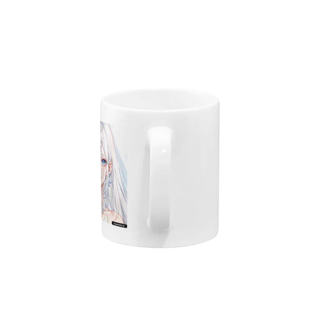 Papillonのオリジナル　女の子 Mug :handle