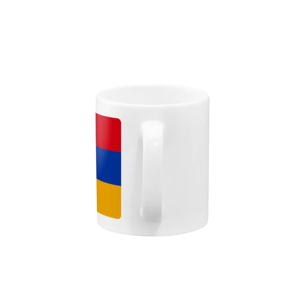 お絵かき屋さんのアルメニアの国旗 Mug :handle