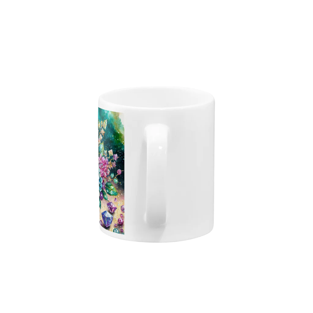 Rimapiのジュエリーフラワーアレンジメント Mug :handle