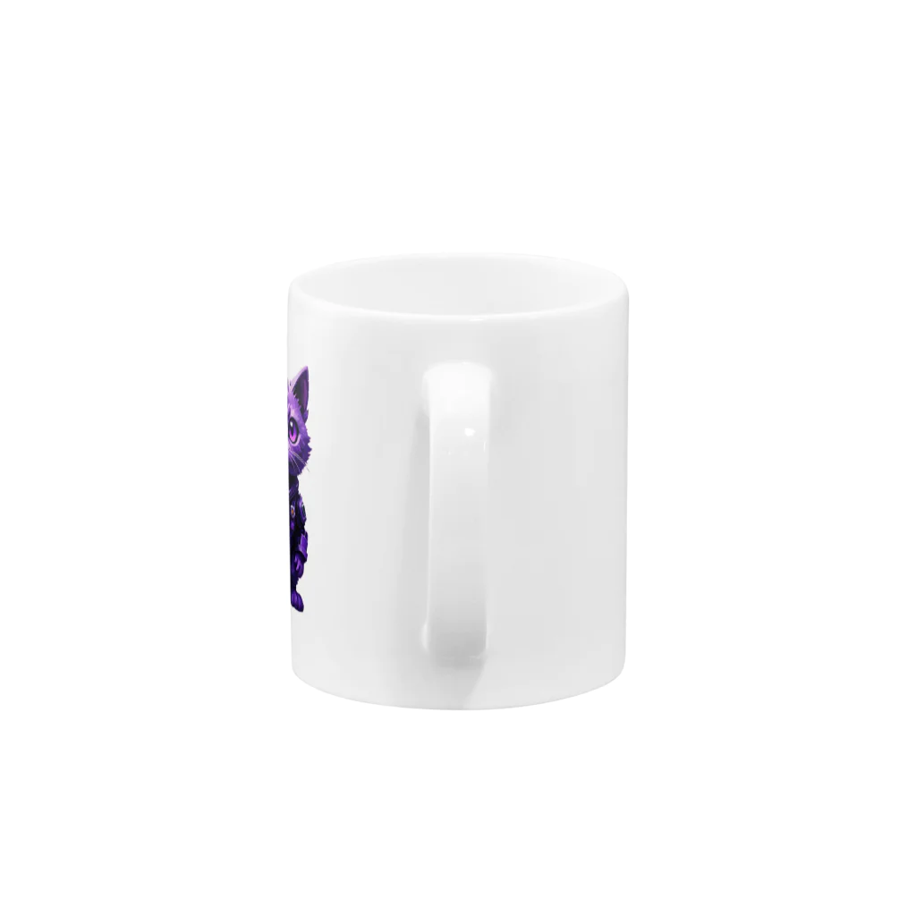 メロンパン猫の宇宙に連れてってくれる猫 Mug :handle