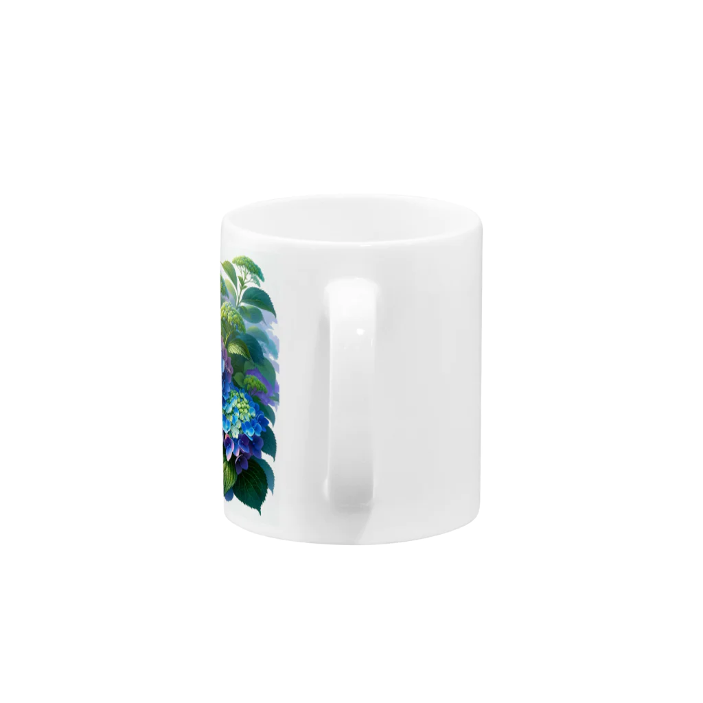 VeiledSageの紫陽花の饗宴 Mug :handle