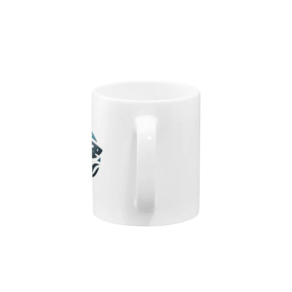  🌊 海の宝石ショップ 🐟のロゴシャーク Mug :handle