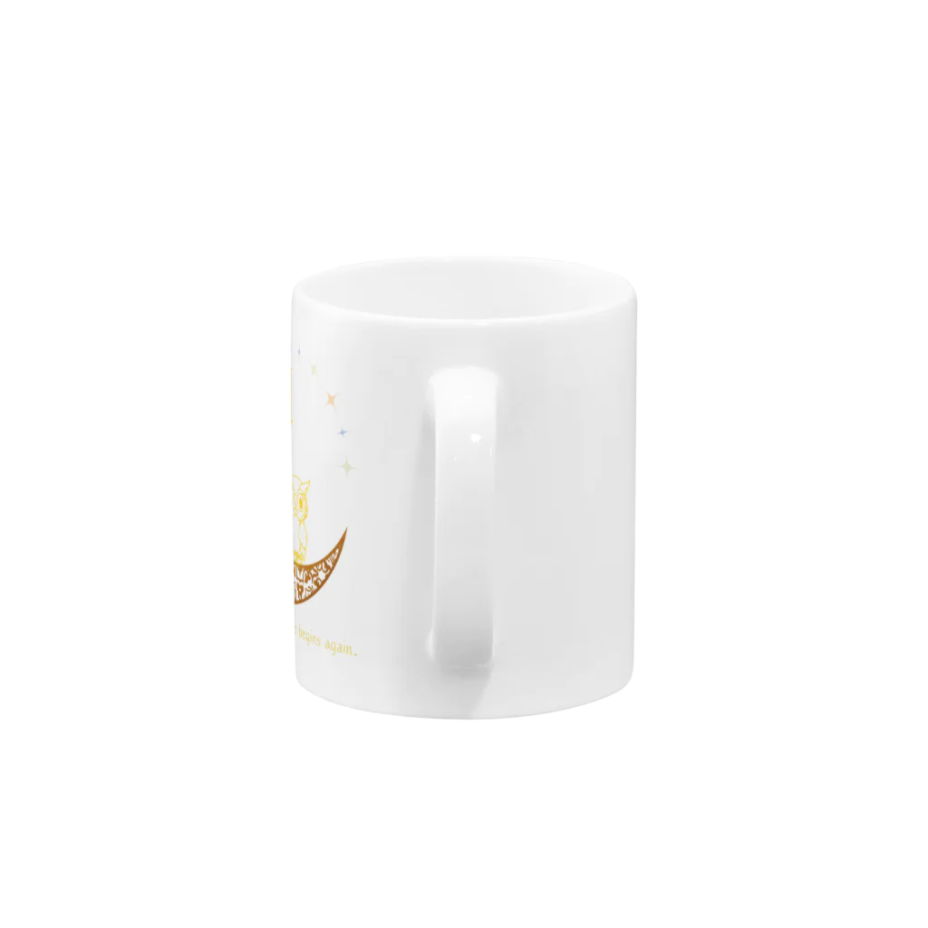 dreamy-designの真夜中のフクロウくん Mug :handle