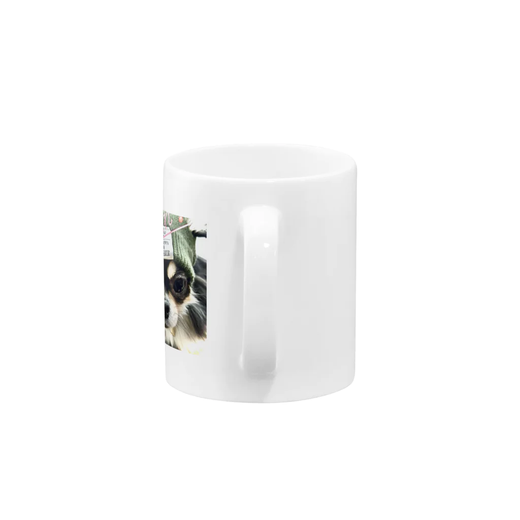 我が家の愛犬の癒しの愛犬 Mug :handle