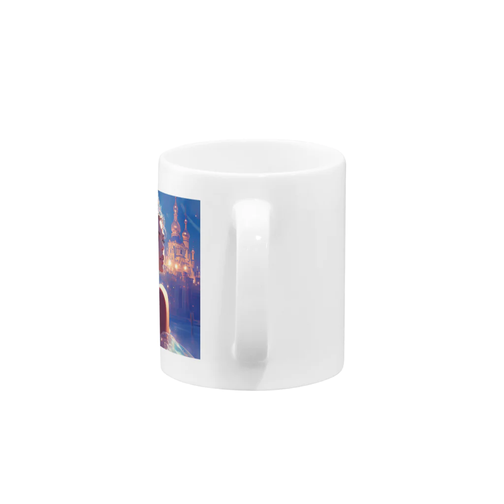 AQUAMETAVERSEの宵闇に輝くクリスタルの女王 Marsa 106 Mug :handle