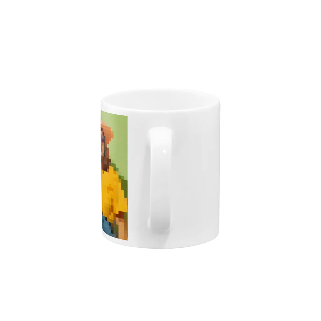 Unique Existenceのart woman mosaic Mug :handle