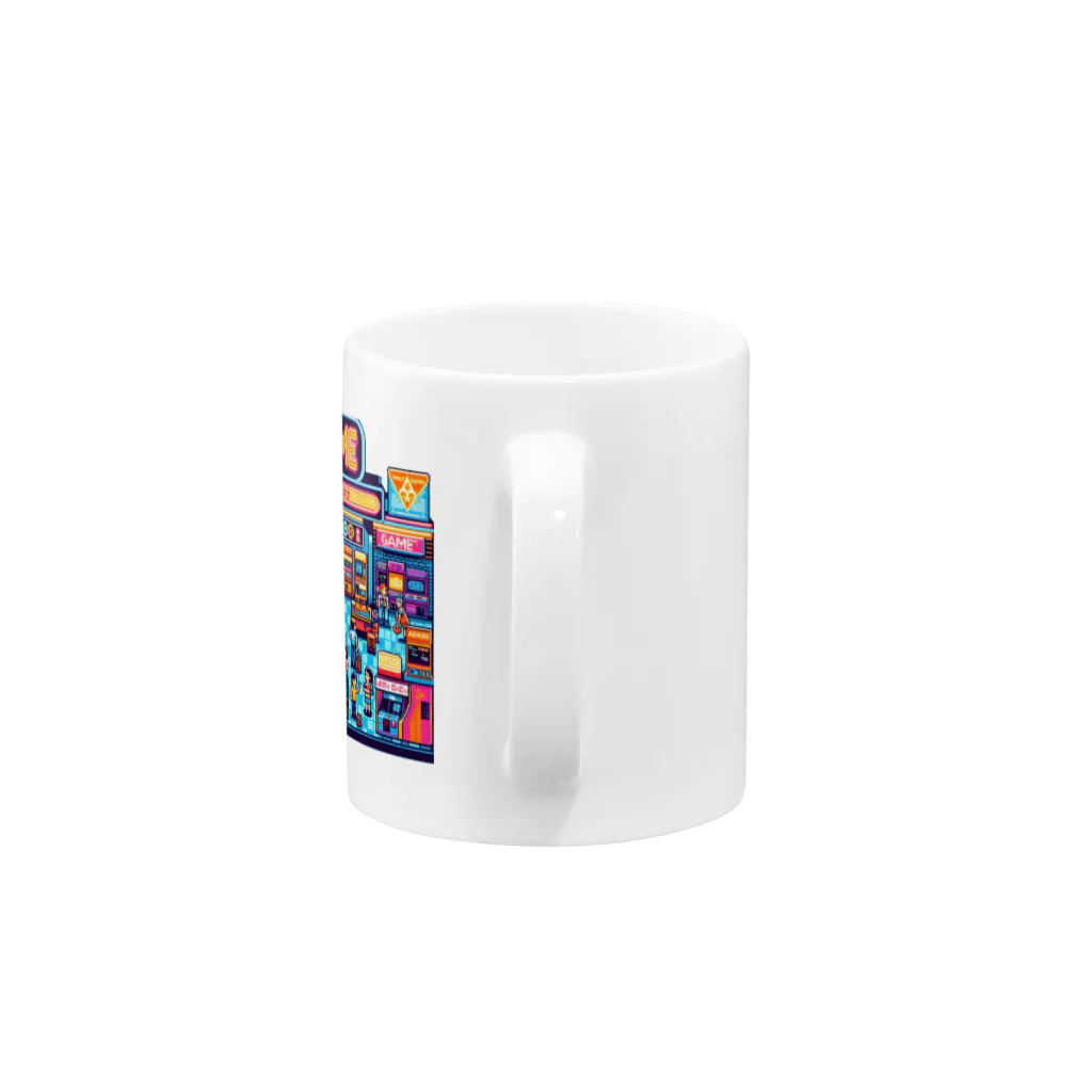 GIRLの可愛いレトロなゲームセンター Mug :handle