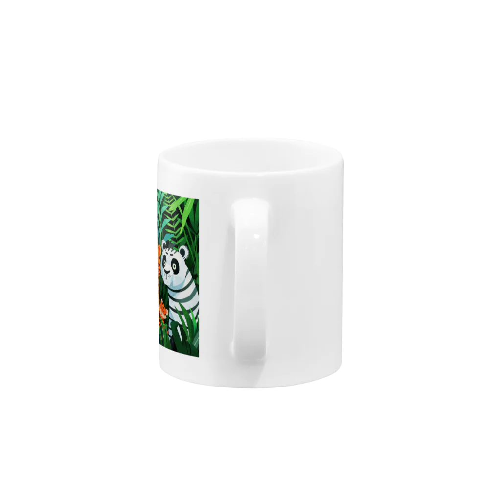 AQUAMETAVERSEの草村に潜む熊とらS Mug :handle