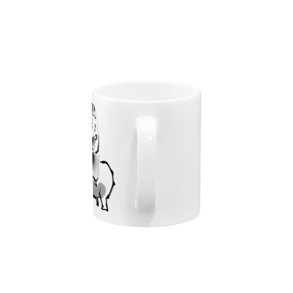 坊さん玩具工房の犀の角（ノーマルver.） Mug :handle