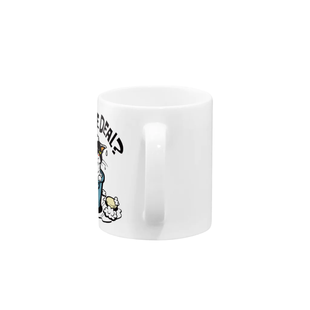 AckeeWolf Art Shopの猫シャンプー Mug :handle