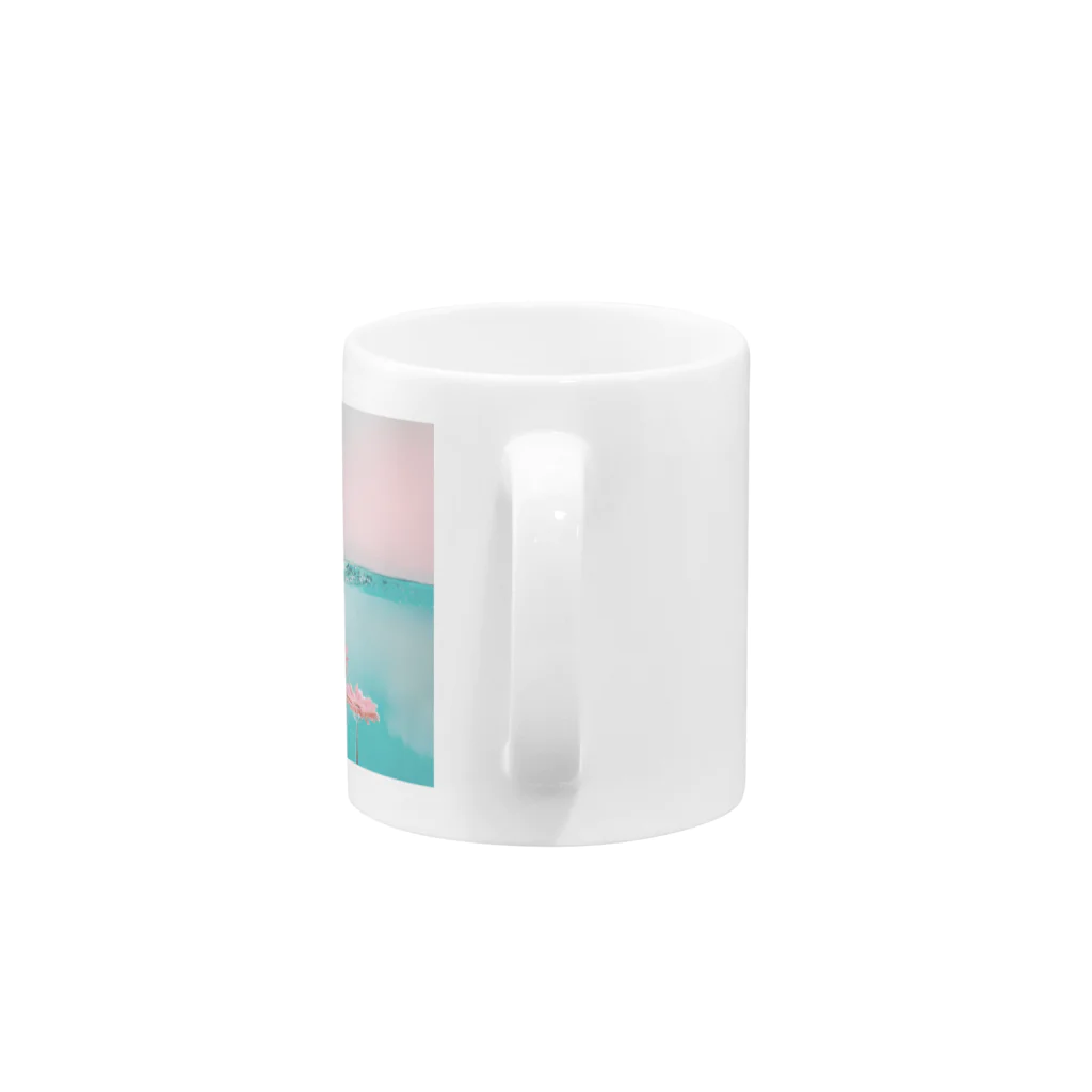 Leomatsuraのウォーターガーベラ Mug :handle