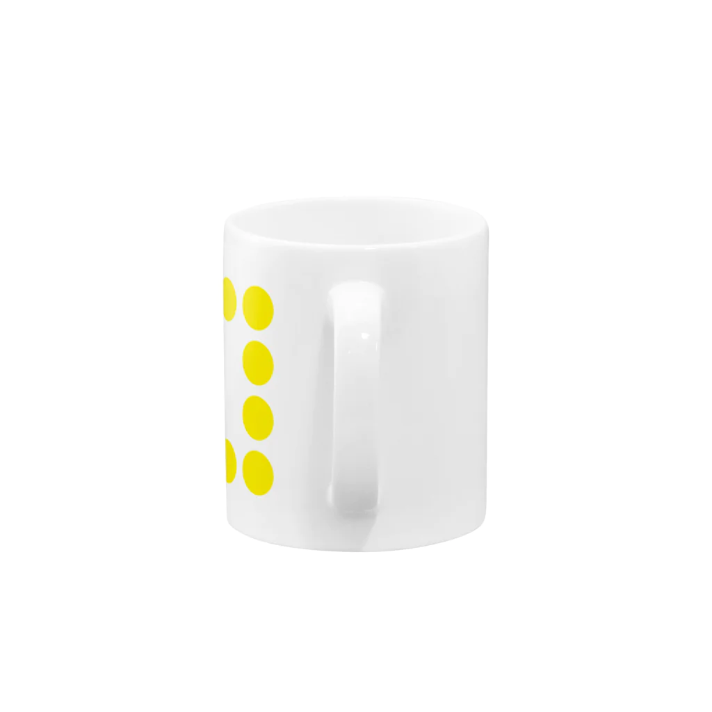 〇△□のお店のシンプルドットデザインシリーズ12 Mug :handle