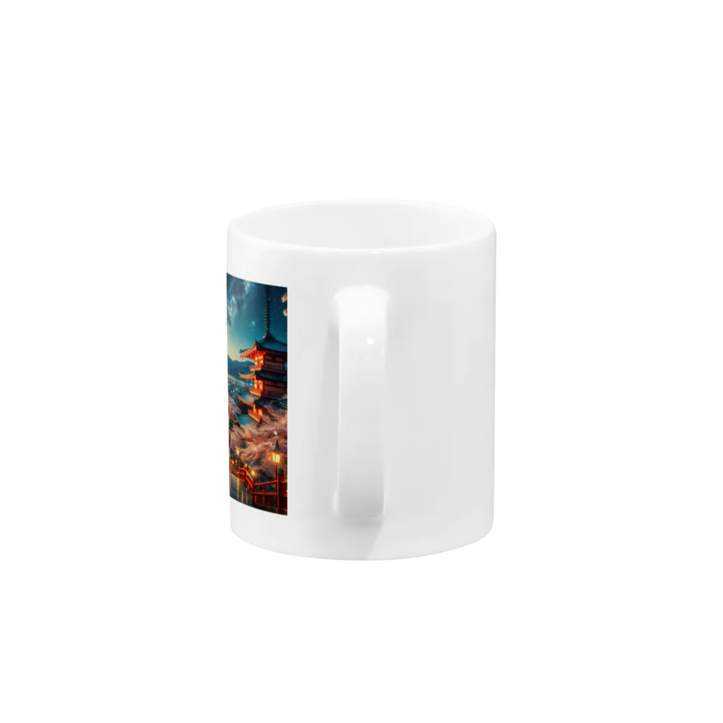 終わらない夢🌈の和の風景✨ Mug :handle