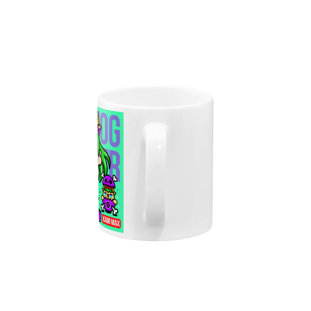 はるひな工場のMOGMOGMONSTAR！NASUMON！KAMIMAX Mug :handle