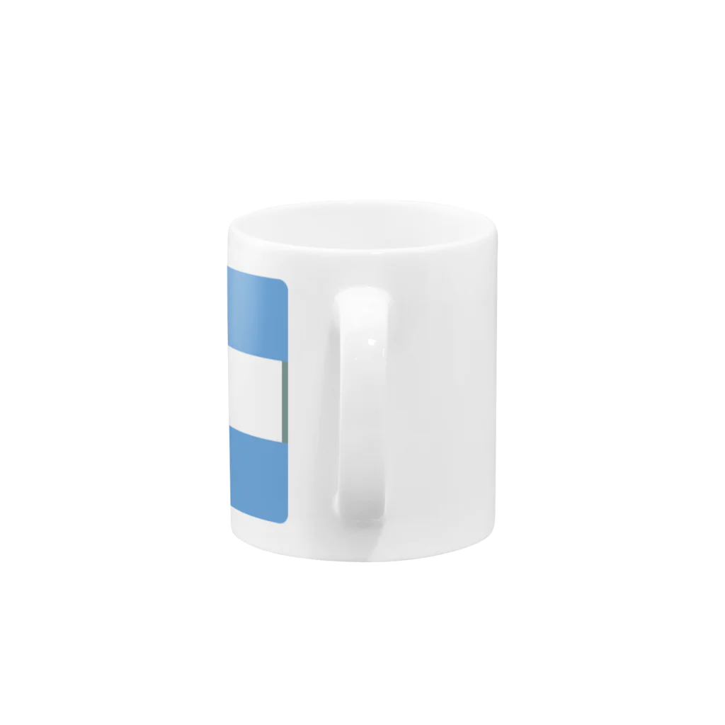 お絵かき屋さんのアルゼンチンの国旗 Mug :handle