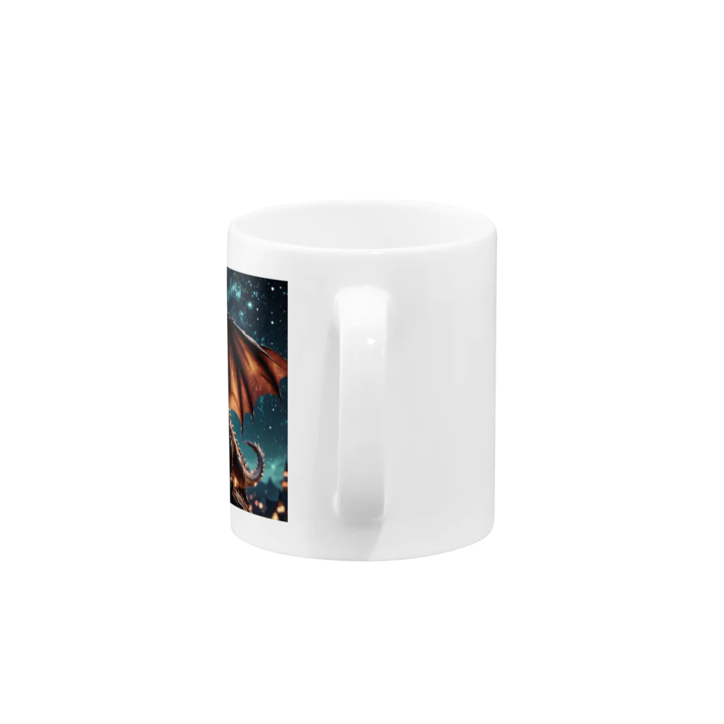 幻想都市の星空のドラゴン Mug :handle