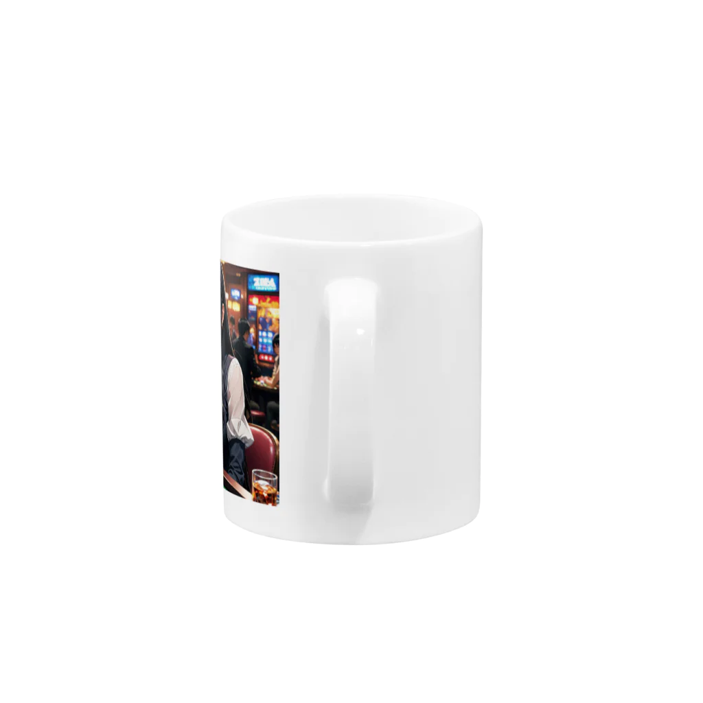 WWWmaのポーカープレイヤー　かな Mug :handle