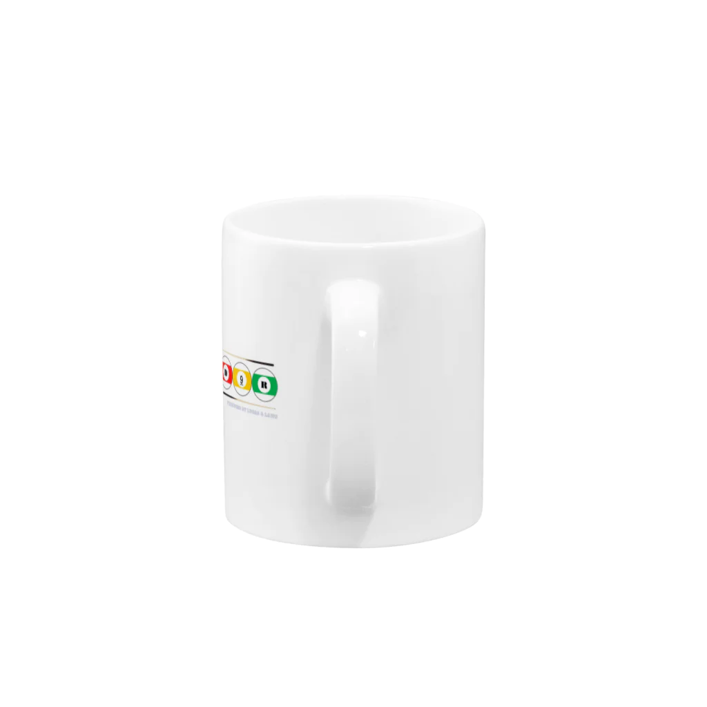 LUCAS & LAWSのD９Rブランドグッズ Mug :handle