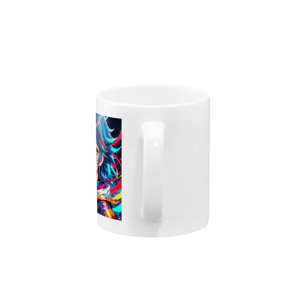 toshi_7のカラフルレディー Mug :handle