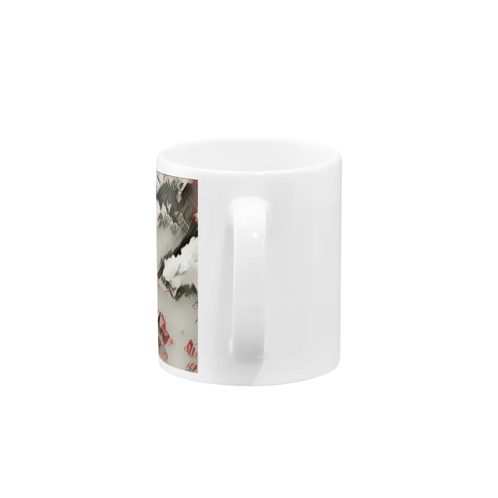 Try Anythingの雪山 グッズ Mug :handle