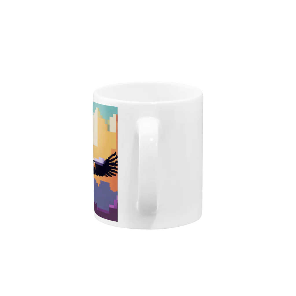 asuto_20のドット絵のコンドル Mug :handle