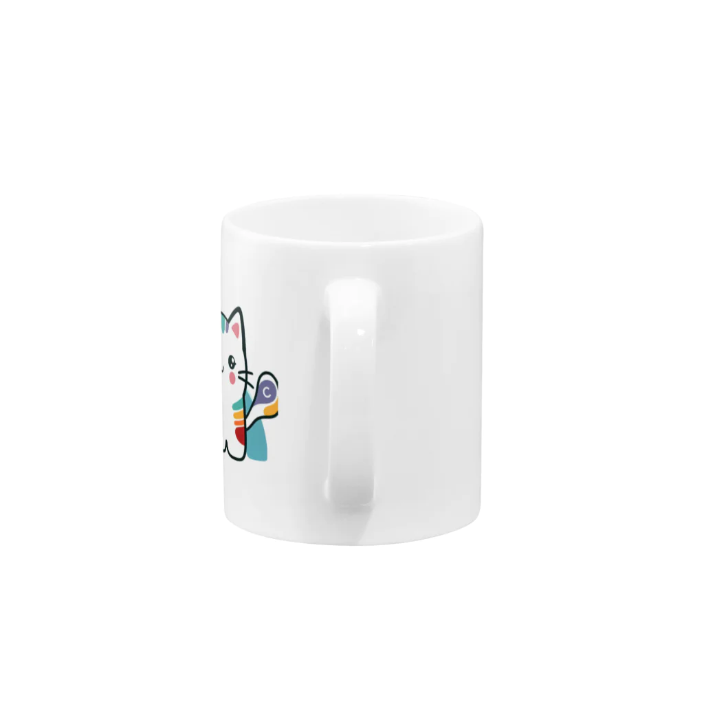 yielanggo007の虹のねこ Mug :handle