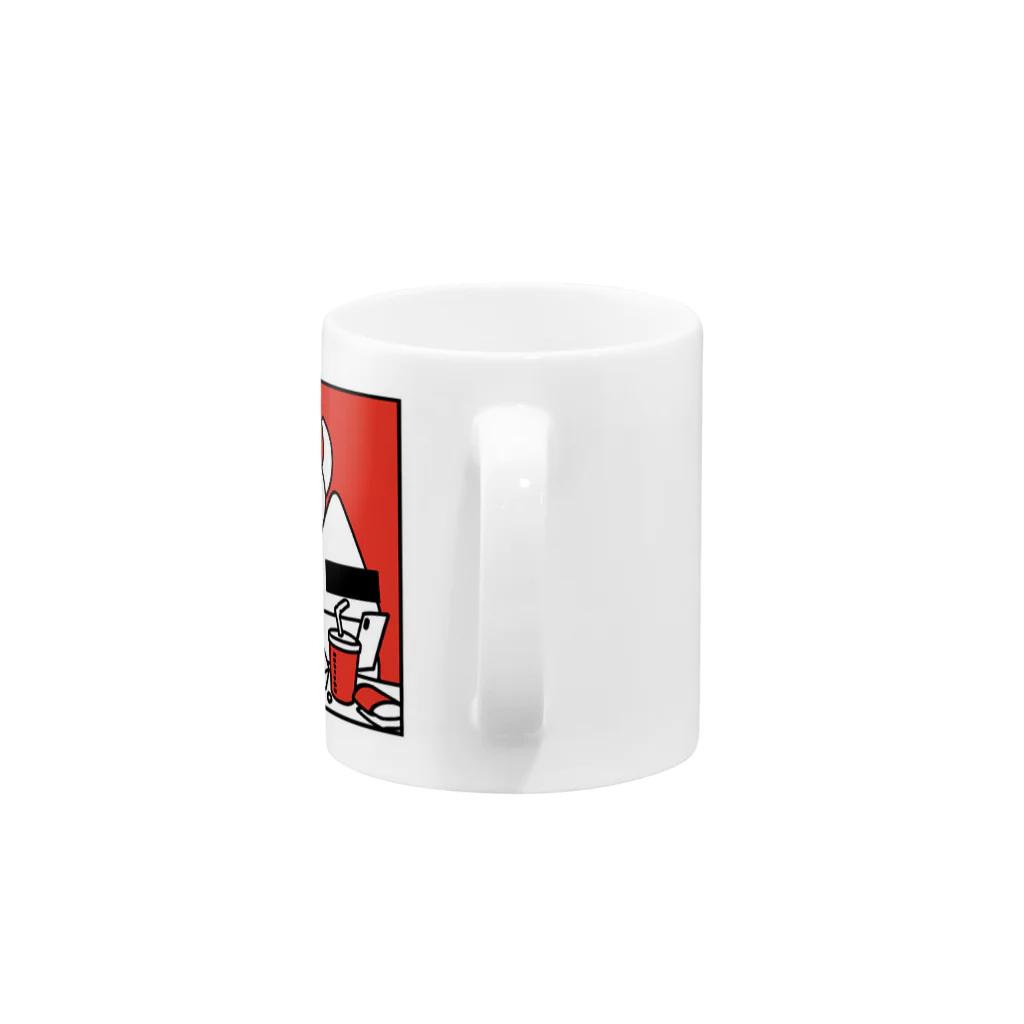 okamottaのファストフード Mug :handle