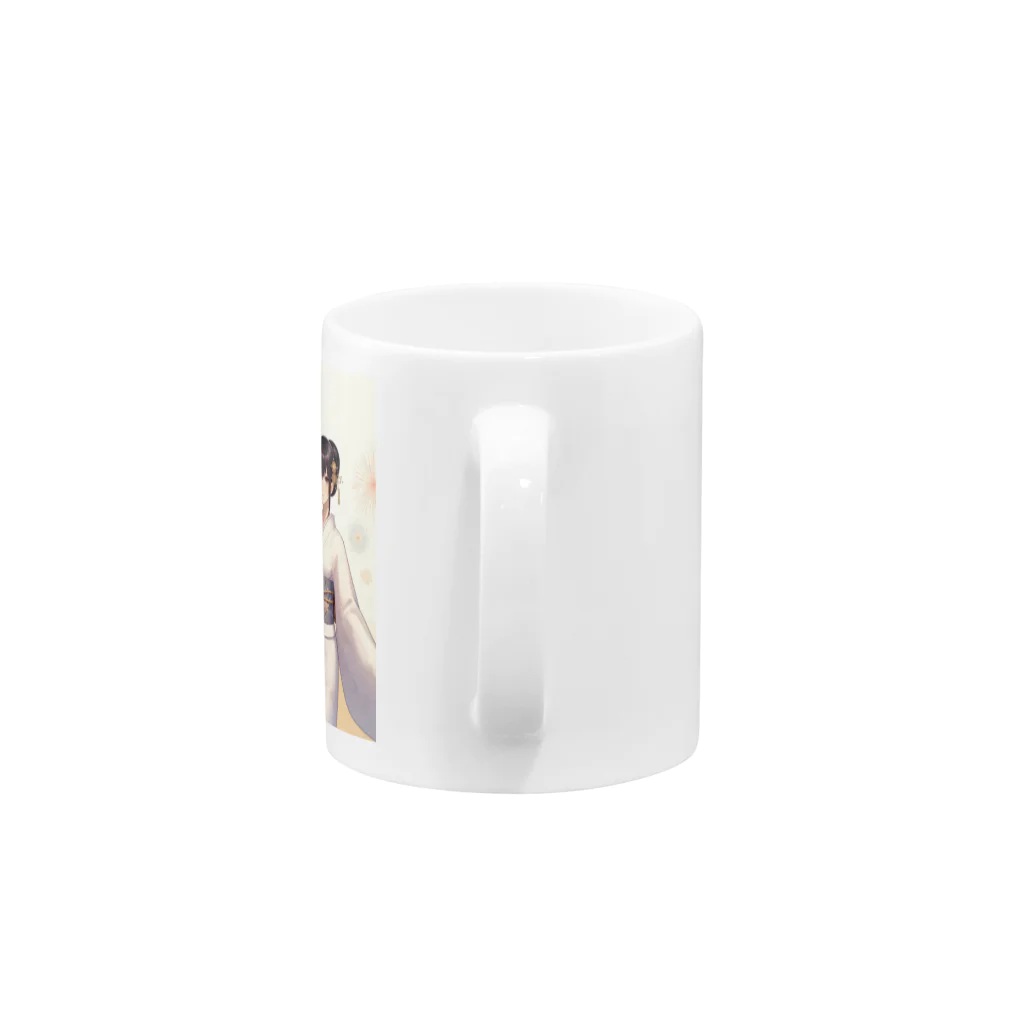 和の浴衣の彼女 Mug :handle